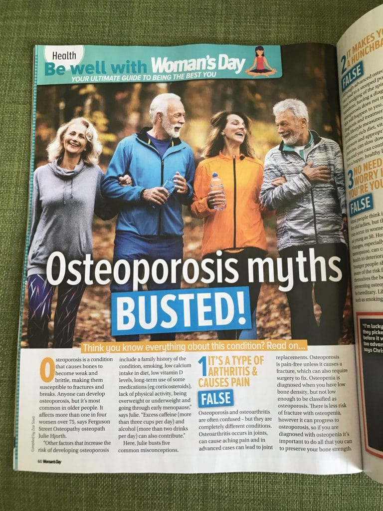 Woman’s Day Feature – Osteoporosis Myths